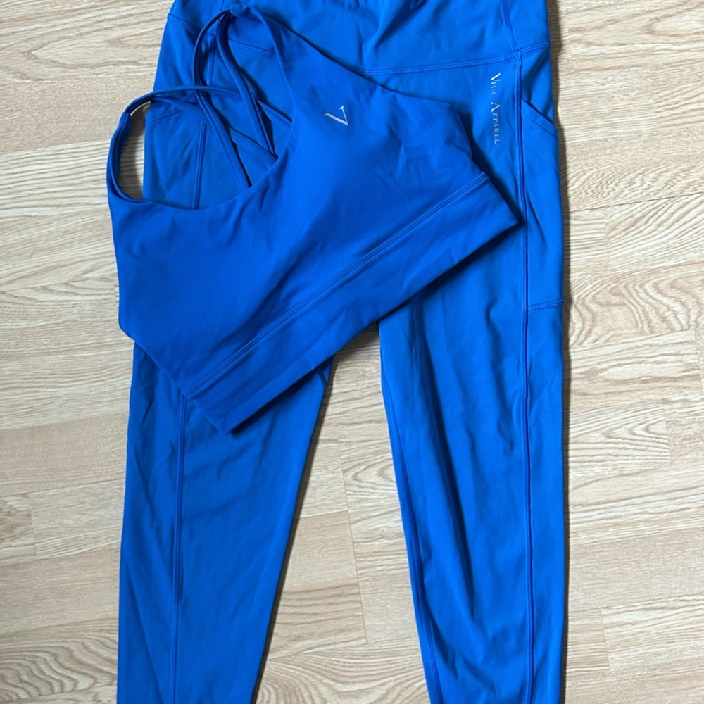 Vibrant Blue Activewear Set Vitae apparel